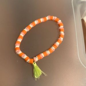 Clay bead bracelet